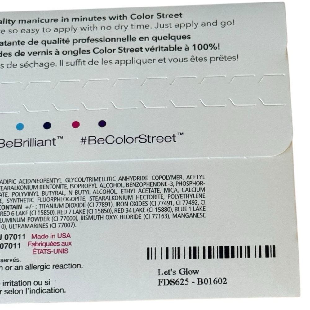 Color Street LET’S GLOW Nail Set - Picture 4 of 4